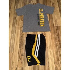Pittsburgh Pirates Boys Sz Small‎ 8 Outfit Cotton T-shirt Dri-fit Shorts General